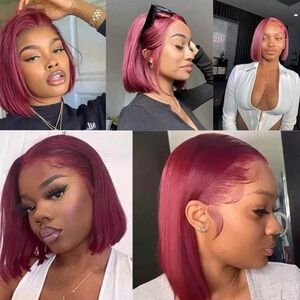 Stylish Red Bob Wig for Women